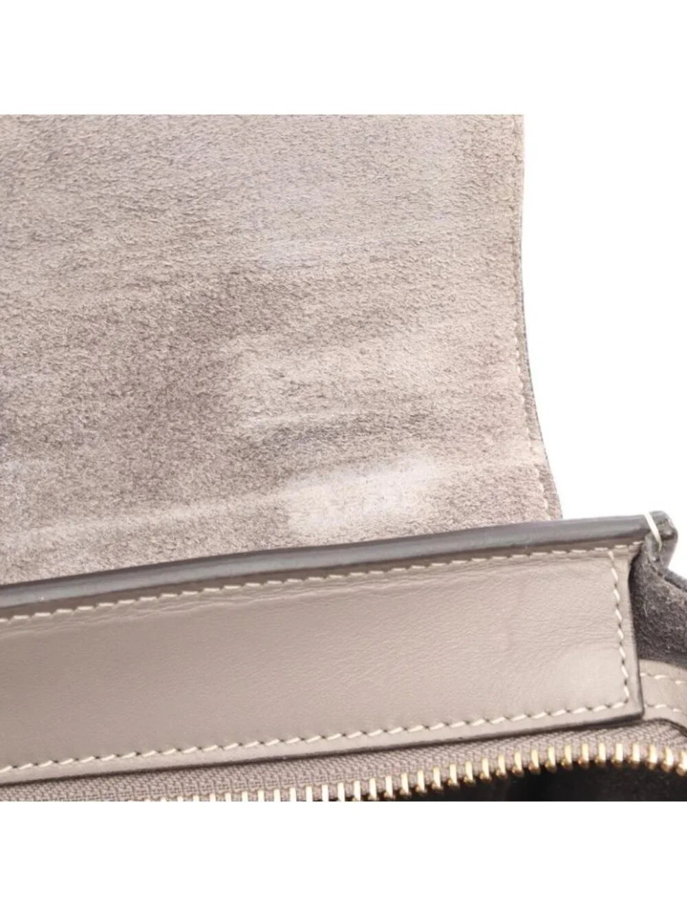 Celine Handbag Trapeze Grey Leather - Picture 13 of 15